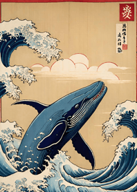 浮世絵 - 鯨 2d87fD