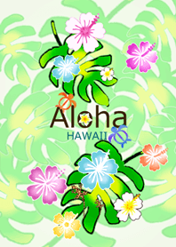 水彩画♡幸運のホヌ*ハワイ＊ALOHA+224