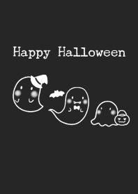 Pretty Ghosts Halloween -black-