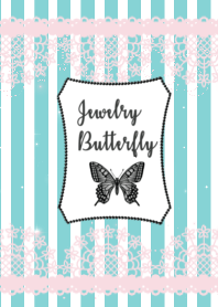 Jewelry Butterfly_border blue&pink
