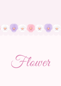 ดอกไม้ 010 (แพนซี×สีชมพู)