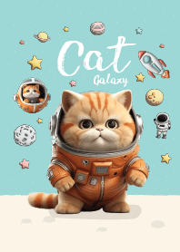 Cat On Galaxy Blue!