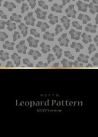 Leopard Pattern -BLACK GRAY- 12