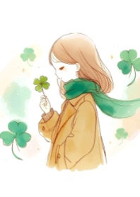 Cute Girl and a Clover V.28