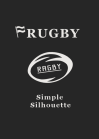 RUGBY SimpleSilhouette Black