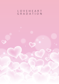 LOVE HEART GRADATION Pink&White 20