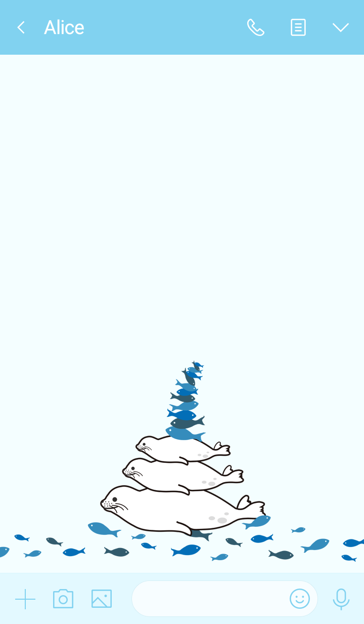 Minimalistic white seal- Diedie