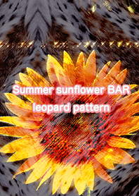 Summer sunflower BAR leopard pattern