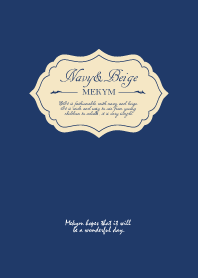 Navy Beige Theme.