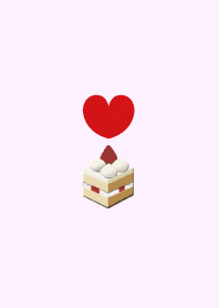 シンプルショートケーキらぶ