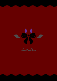 simple devil heart Theme Ribbon 09