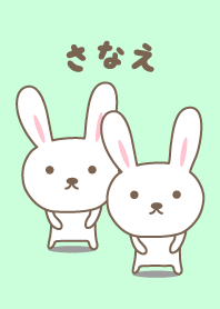 Cute rabbit theme for Sanae