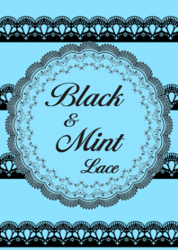 Black & Mint Lace