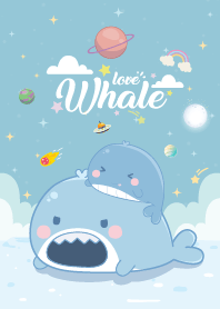 Whale Love Galaxy Blue