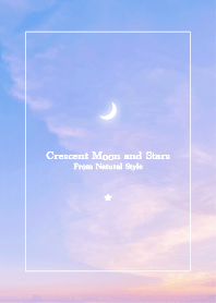 Crescent moon and stars #27