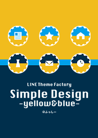 simple design -blue&yellow-
