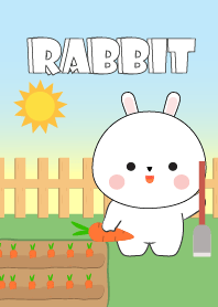 Oh! Cute White Rabbit Theme