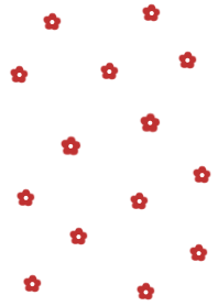 flower pattern(JP)whitered