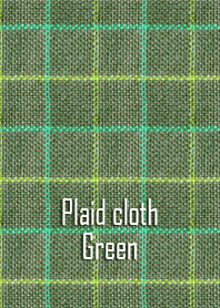Green plaid cloth