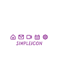 SIMPLE ICON -WHITE- 59