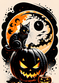 halloween cat C53783