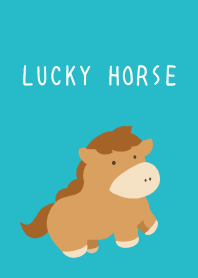 LUCKY HORSE THEME-TURQUOISE BLUEj