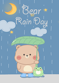 Bear In Rainy Day!