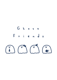 Yuru Ghost | white navy.