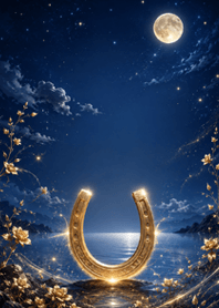 Horseshoe & Full Moon | Moonlit Sea#12