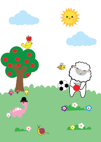 Cute sheep theme vr.5