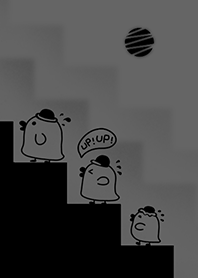 鴨! UP UP!-灰色(bw5)
