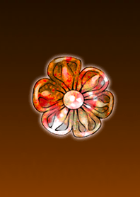 Ruby Orange Flower @ Winter Feature