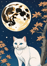 Cat under the Moon 8DaaEe