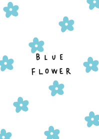 White x light blue floral pattern.
