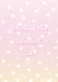 キラキラ かわいい ハート ピンク