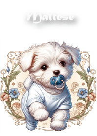 マルチーズの子犬はまだ赤ちゃんです-JP