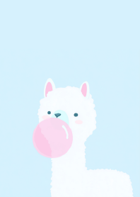 ゆるかわ：アルパカの泡タイム