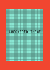 MINT GREEN CHECKERED THEME-RED