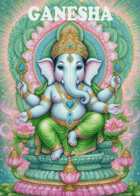 Ganesha: green attracts wealth, riches