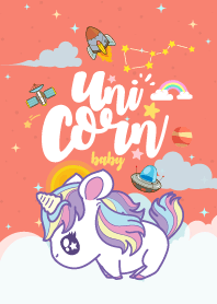 Unicorn Baby Fat Galaxy Peach