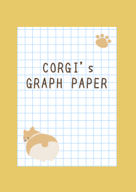 CORGI's GRAPH PAPER-DUSTY YELLOWj