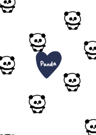 White and panda print.