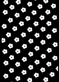 monotone flower(black)