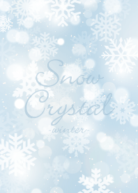 Snow Crystal Blue 2 -winter-