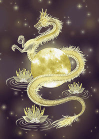 A dragon that raises luck gold