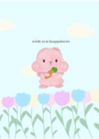 Rabbit in Flower