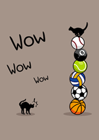 黑貓的平衡挑戰(咖啡色)