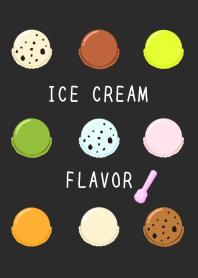 ICE CREAM FLAVOR-CHARCOAL GRAY