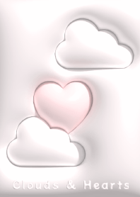 Pearl Pink Puffy clouds and hearts 08_2