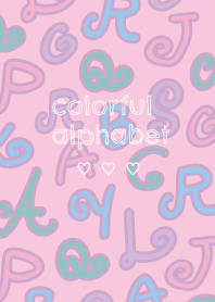 Colorful alphabet patternII